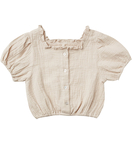 Rylee + Cru Dylan Blouse Embroidered Daisy/Stone