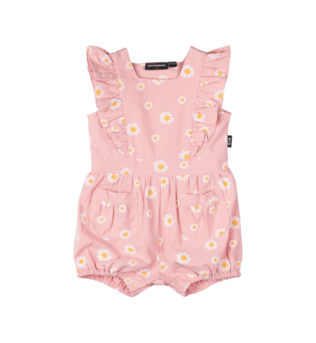 Rock Your Baby Pink Daisy Romper