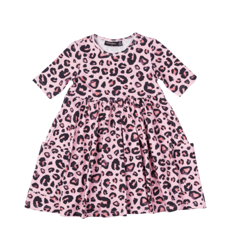 Rock Your Kid Pink Leopard Faye Dress