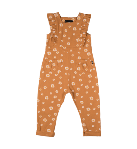Rock Your Kid Brown Daisy Jumpsuit