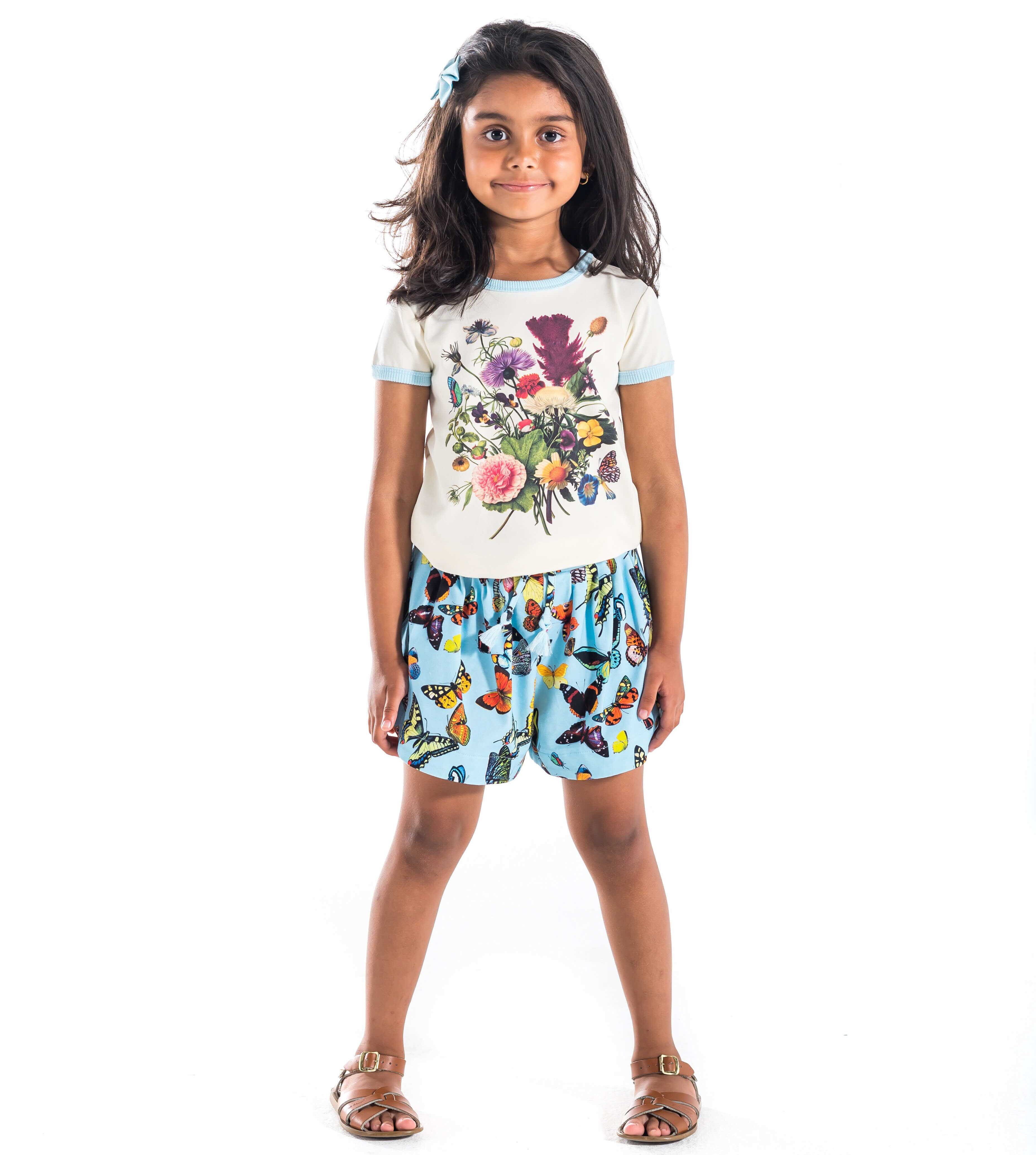 Rock Your Kid Blue Butterflies Shorts - SALE-Sale Girls Clothing-Shorts ...