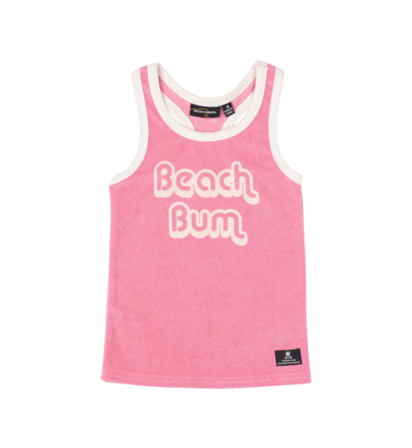 Rock Your Kid Beach Bum Singlet - Pink