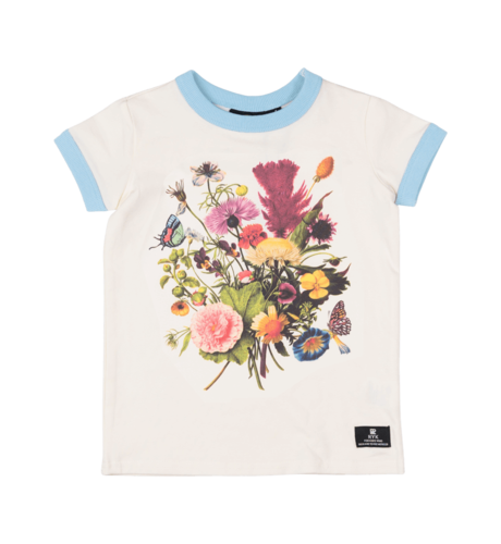 Rock Your Kid Flutter Flowers T-Shirt - Cream