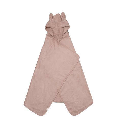 Fabelab Hooded Junior Bunny Towel - Old Rose