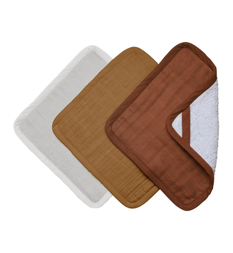 Fabelab Wash Cloths 3pk - Wood