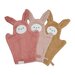 Fabelab Bunny Bath Mitts 3pk - Old Rose Mix