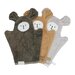 Fabelab Bear Bath Mitts 3pk - Olive Mix