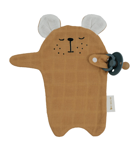 Fabelab Pacifier Cuddle Bear - Ochre