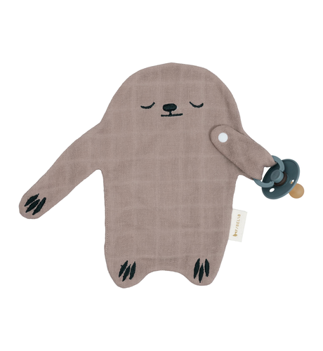 Fabelab Pacifier Cuddle Sloth - Warm Grey