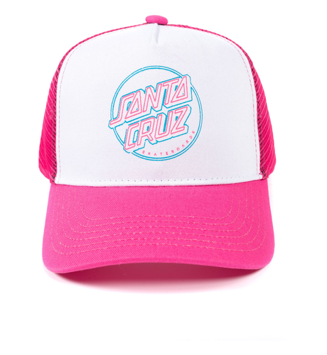 Santa Cruz Neon Dot Trucker Cap - Pink - CLOTHING-HATS-Caps : Kids ...