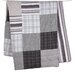 Toshi Patchwork Quilt - Charcoal