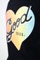 Good Goods Issy Tee Rainbow Amor Print - Black