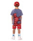Band of Boys Tiger King Repeat Relaxed Shorts - Red
