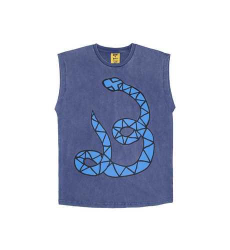 Band of Boys Blue Snake Muscle Tank - Vintage Blue