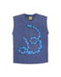 Band of Boys Blue Snake Muscle Tank - Vintage Blue