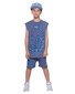 Band of Boys Blue Snake Muscle Tank - Vintage Blue