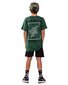 Band of Boys Bandits Snake Graphic Straight Hem Tee - Green