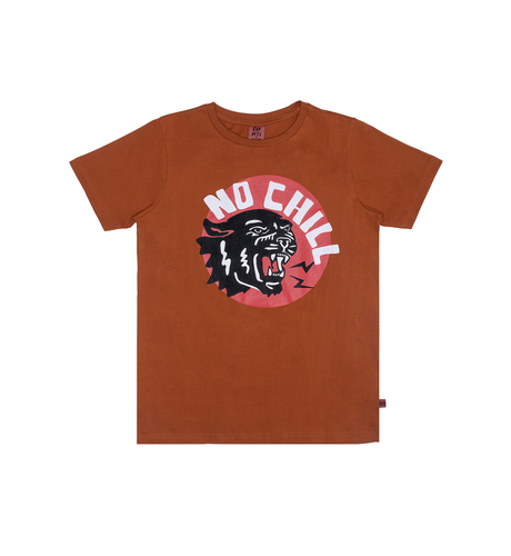 Band of Boys No Chill Panther Straight Hem Tee - Dark Ochre