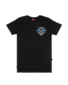 Band of Boys Line Tiger Step Hem Tee - Black