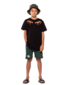 Band of Boys Embroidered Tigers Oversize Tee - Black