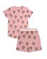 The Girl Club Love A Leopard Repeat Summer PJs - Pink