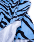 The Girl Club Tiger Stripe Flat Beach Towel - Blue