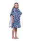 The Girl Club Tiger Stripe Hooded Beach Towel - Blue