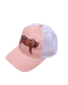 The Girl Club Embroidered Tiger Mesh Trucker Cap - Pink