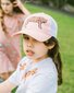 The Girl Club Embroidered Tiger Mesh Trucker Cap - Pink