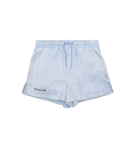 The Girl Club Denim Simple Shorts - Light Blue Denim