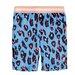 The Girl Club Leopard Print Biker Shorts - Blue