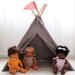 Skrallan Grey Canvas Dolls Teepee