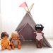 Skrallan Grey Canvas Dolls Teepee