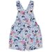 Milky Spring Garden Floral Overall - Angel Blue