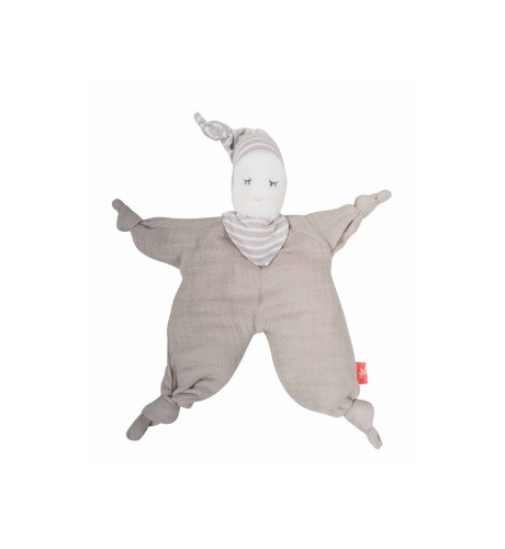 Kikadu Organic Baby Comforter - Grey Doll