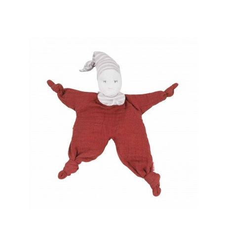 Kikadu Organic Baby Comforter - Rust Doll