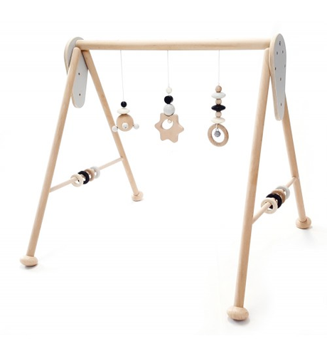 Hess-Spielzeug Baby Play Gym - Natural/Black
