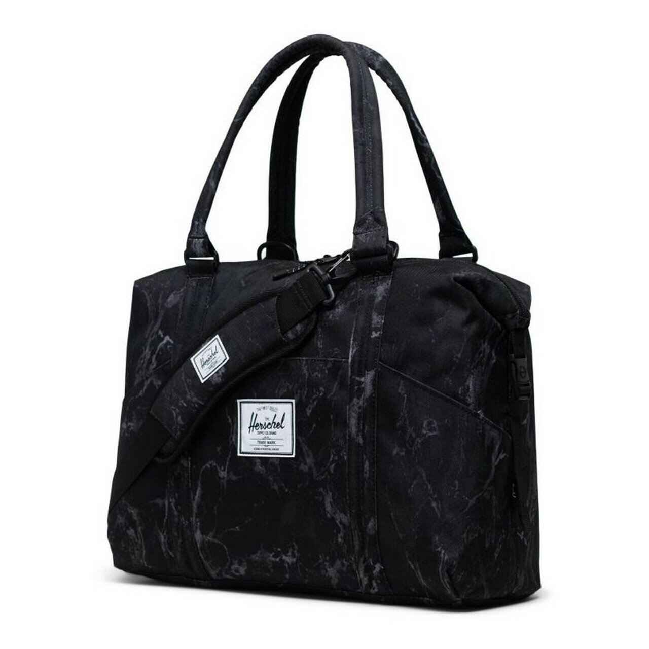 Herschel Strand Sprout Tote Nappy Bag (28.5L) Black Marble BABY