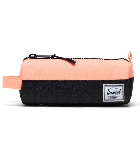 Herschel Settlement/Pencil Case - Black Sparkle/Neon Peach