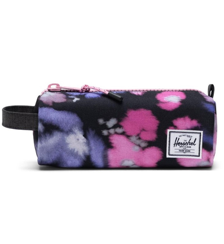 Herschel Settlement/Pencil Case - Blurry Floral/Black Crosshatch