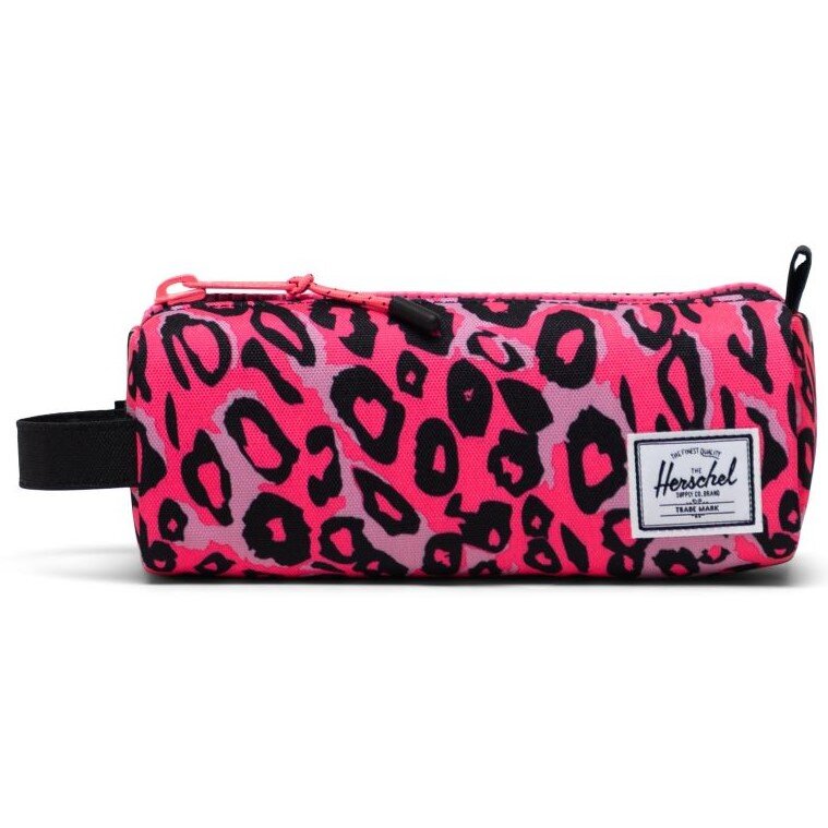 Herschel Settlement/Pencil Case Cheetah Camo Neon Pink/Black