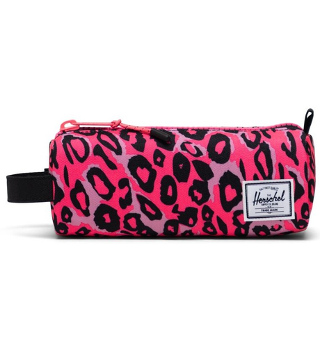 Herschel Settlement/Pencil Case - Cheetah Camo Neon Pink/Black