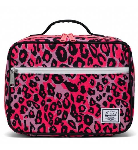 Herschel Pop Quiz Lunch Box - Cheetah Camo Neon Pink/Black