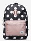 Herschel Youth Heritage Backpack (16L) - Polka Dot Black and White/Ash Rose