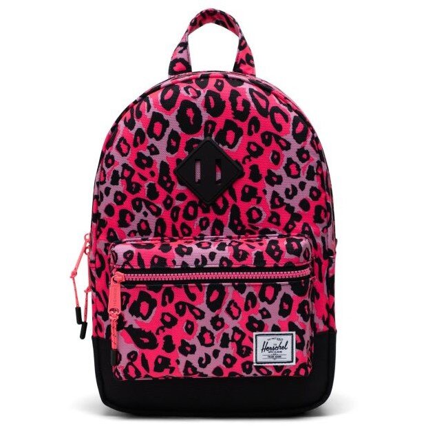 Herschel Kids Heritage Backpack 9L Cheetah Camo Neon Pink Black SHOP BY BRAND Herschel Kids Clothing NZ Shop Online Kid Republic Herschel