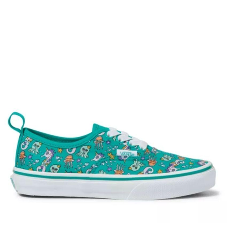 Vans Kids Authentic Sea Party - Green/White