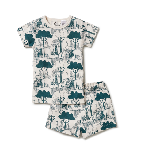 Wilson & Frenchy Organic Short Sleeve Pyjama - Wild Wilderness