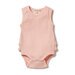 Wilson & Frenchy Organic Rib Ruffle Bodysuit - Blush