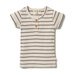 Wilson & Frenchy Organic Stripe Rib Top - Hazelwood Ecru