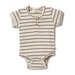 Wilson & Frenchy Organic Stripe Rib Bodysuit - Hazelwood Ecru